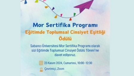 Eğitimde Toplumsal Cinsiyet Eşitliği Ödül Töreni 2024 Çevrim İçi Olarak Gerçekleştirilecek
